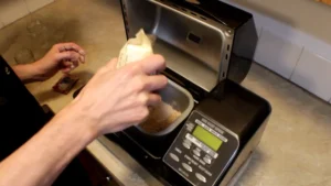 Adding flour to Zojirushi Bread Machine